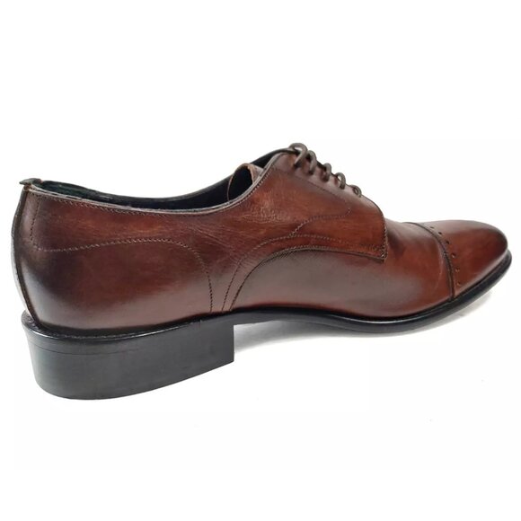Perlamoda Derby Shoes Brown Vernice Leather Men 11 US 44 EUR (0011) main image 10